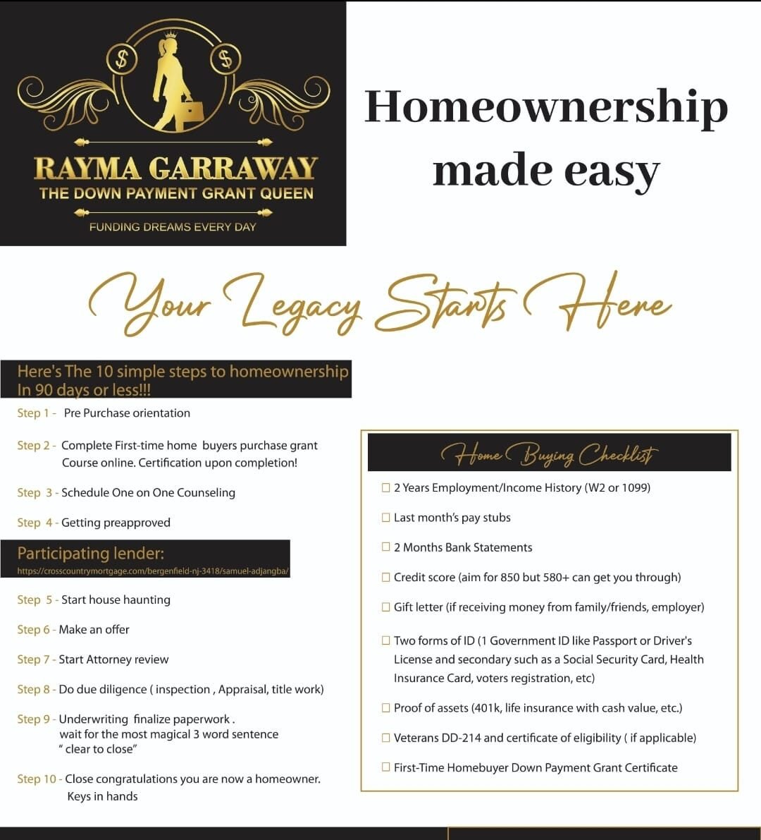 Rayma Garraway, The Down Payment Grant Queen